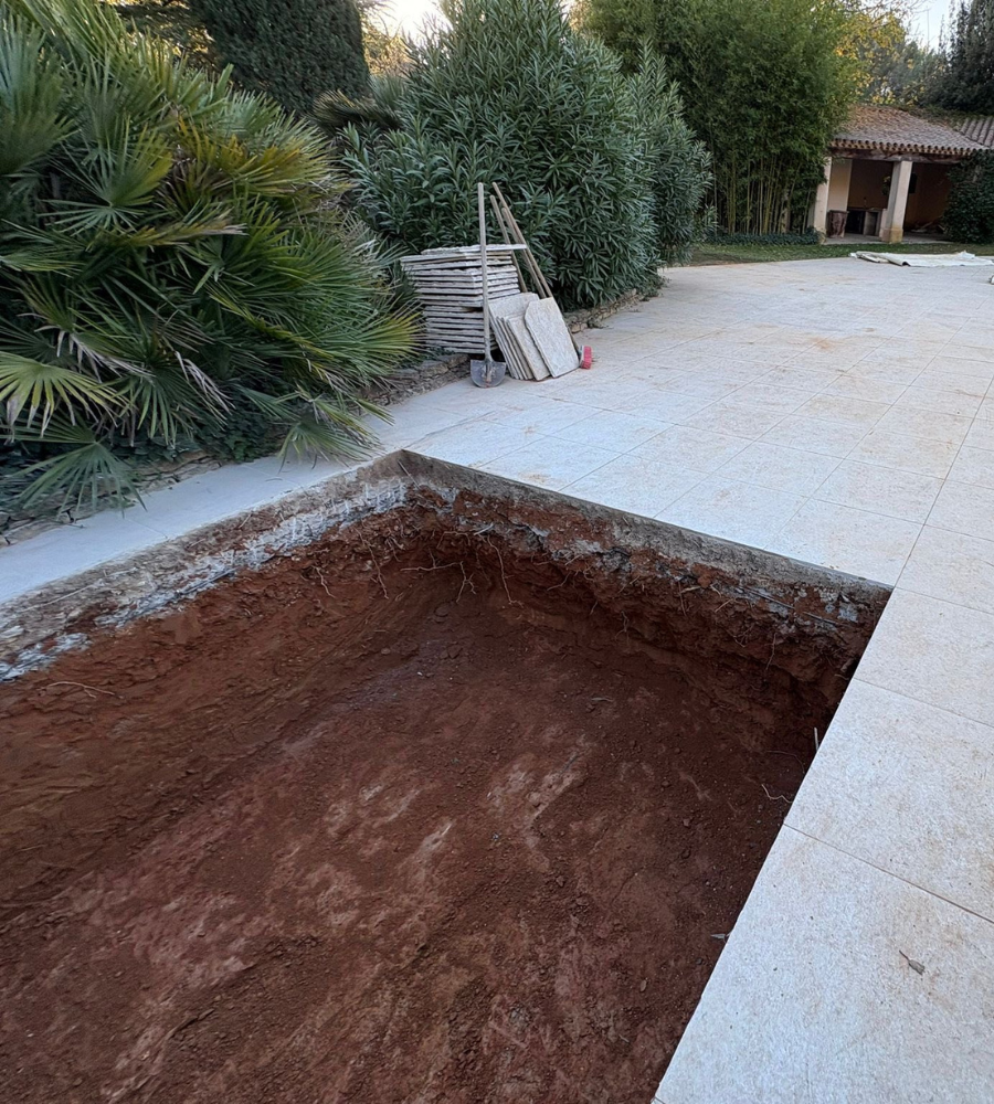Construction d'un spa béton 1
