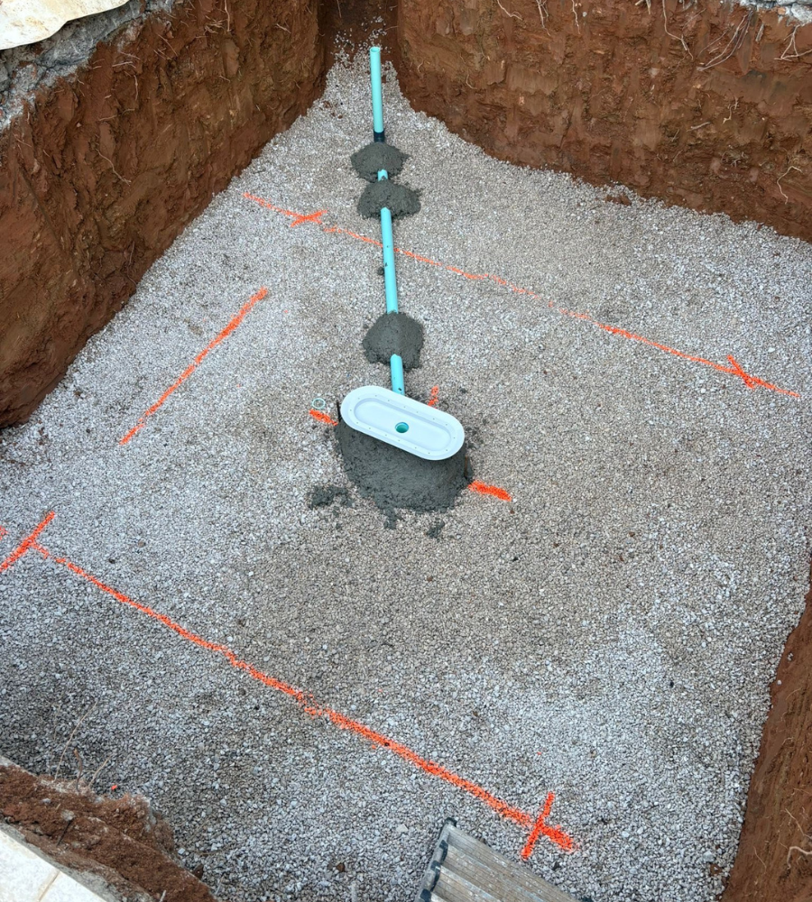 Construction d'un spa béton